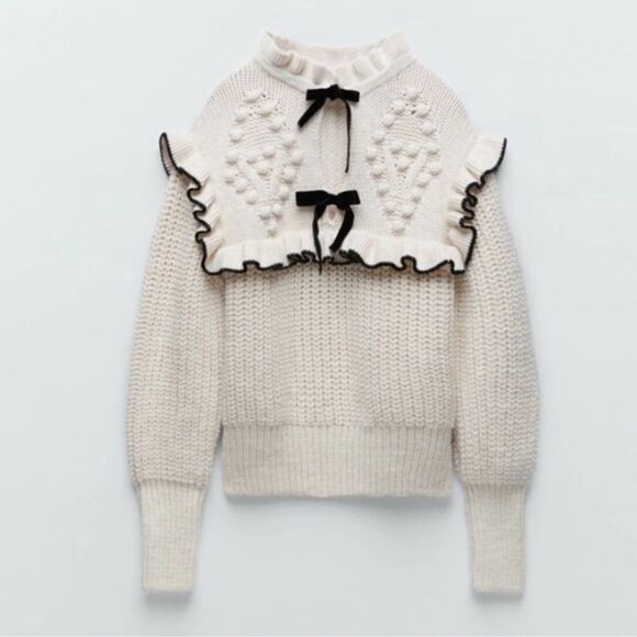 Zara blogger favorite statement chunky knit sweater - Picture 7 of 9